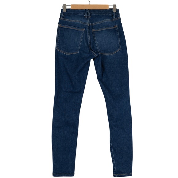 Good American Women's Skinny Jeans - Dark Blue 6-12 - Picture 3 of 11